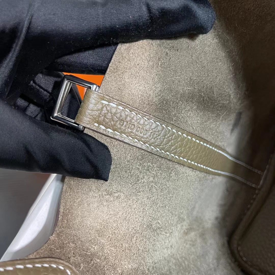 Hermes Picotin 18 Etoupe Authentic Bag 18cm