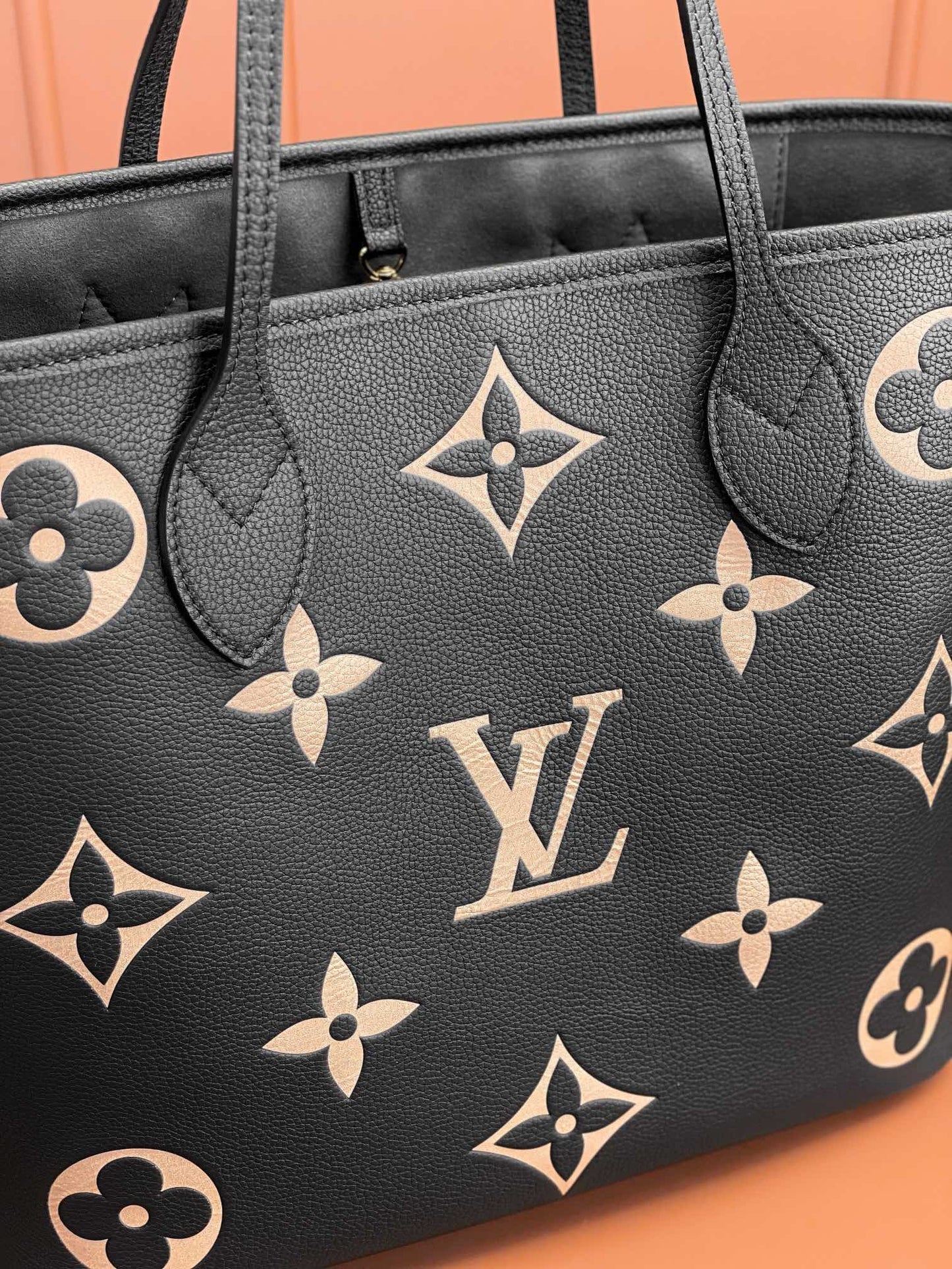 Louis Vuitton LV M58907 Neverfull MM Bag 31x28x14cm Black