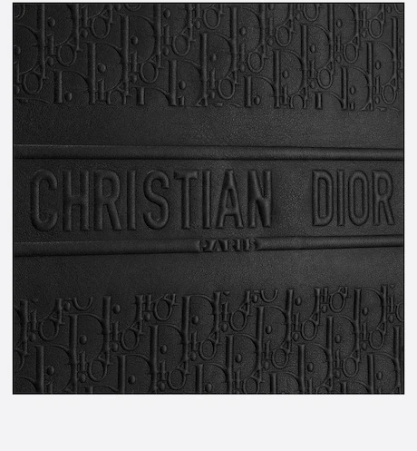 LARGE D BOOK TOTE Black D Oblique Embossed Calfskin (42 x 35 x 18.5 cm)