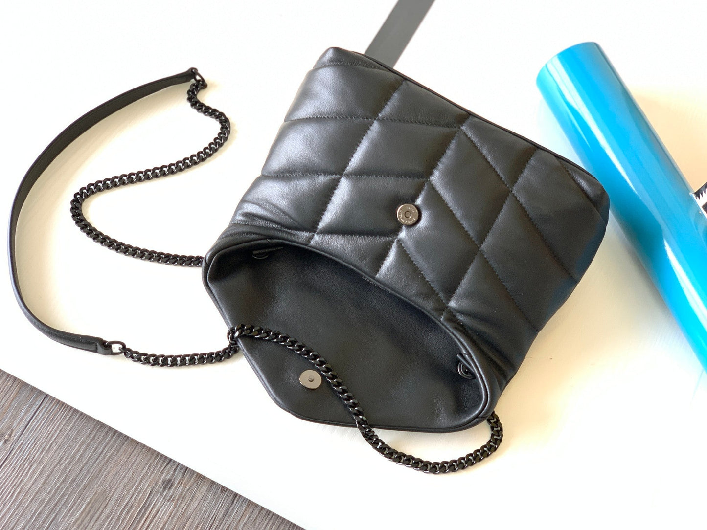YSL Loulou Puffer Shoulder Bag, 23x15.5x5.8cm