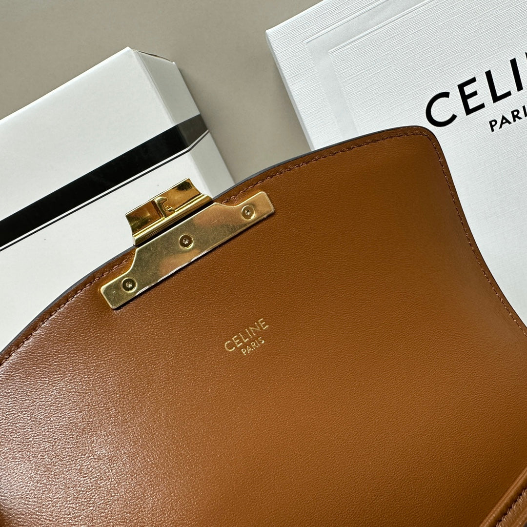 Celine Tenn Triomphe Crossbody Bag, 18.5 X 14 X 6 CM