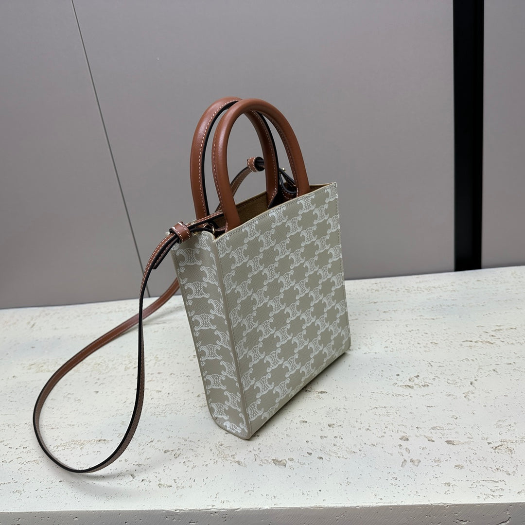 Celine Cabas Triomphe Handbag, 20X 17X 6CM