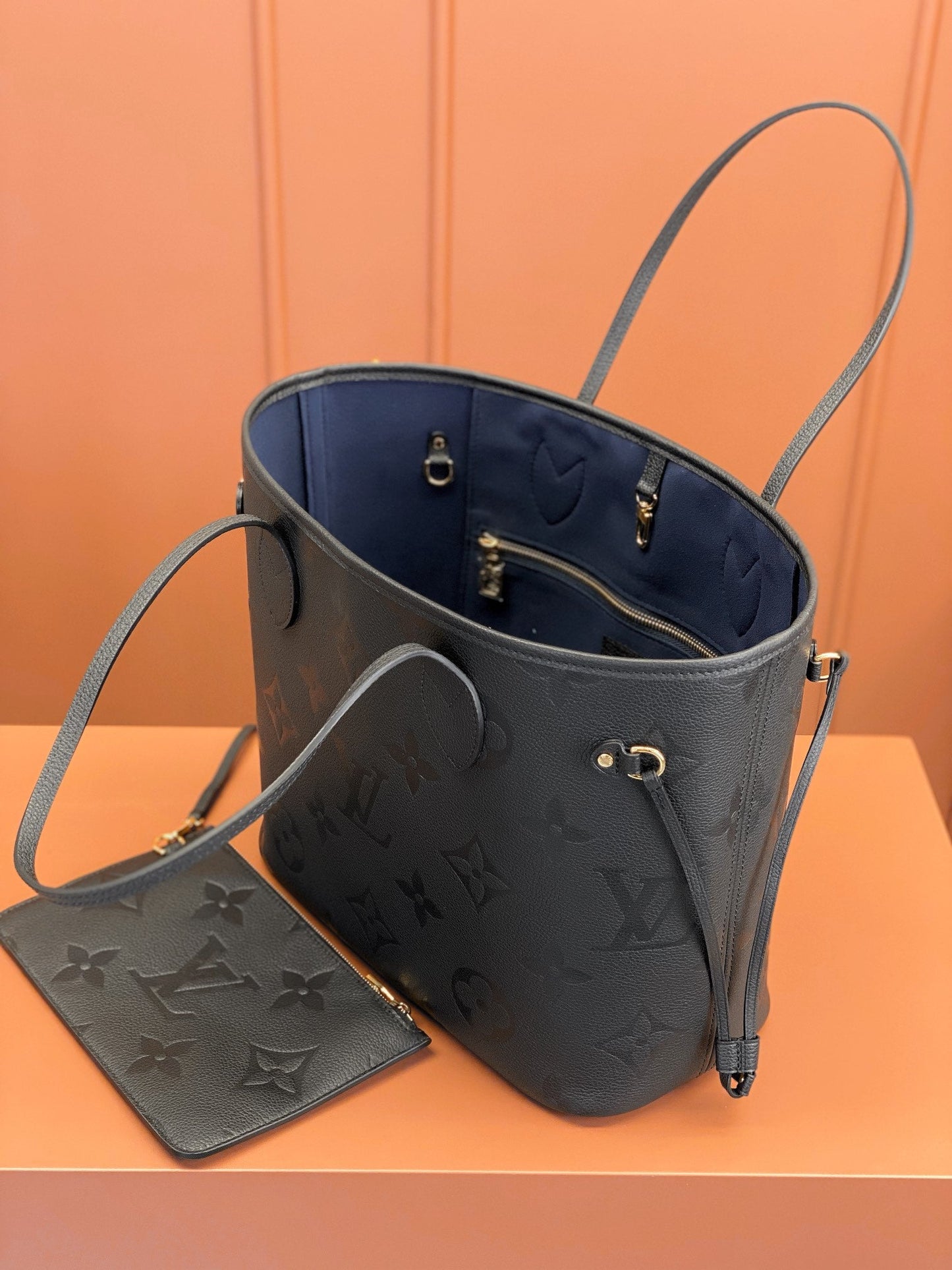 Louis Vuitton LV M45685 Neverfull MM Bag 31x28x14cm Black