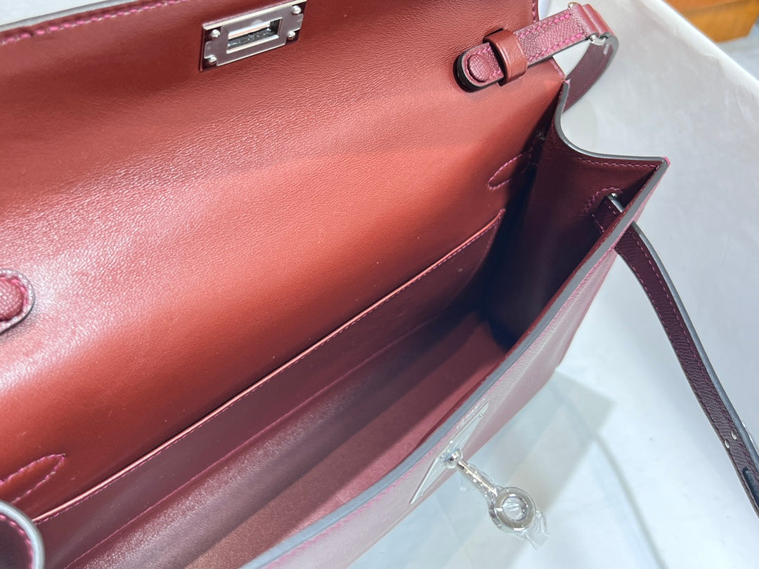 Hermes Kelly Elan Bag Purple