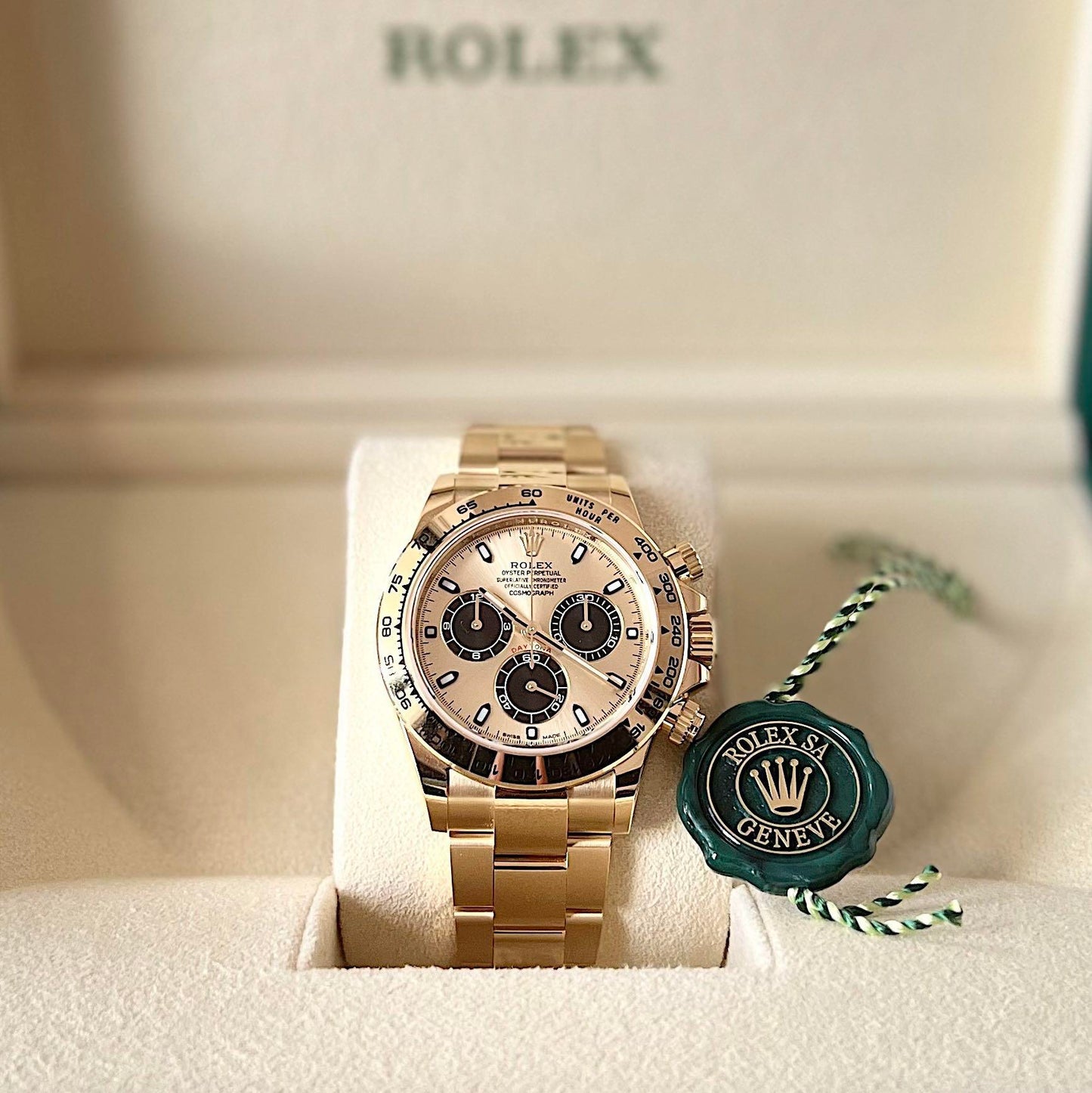 RLX Daytona 18k Yellow Gold 116508 Series
