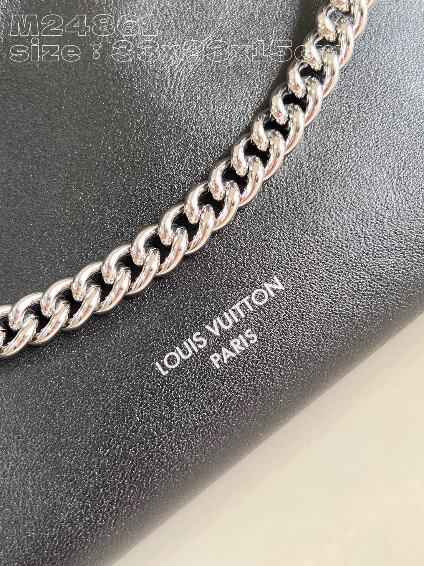 Louis Vuitton CarryAll Tote Bag Black M24861, 33.5 x 23 x 15CM