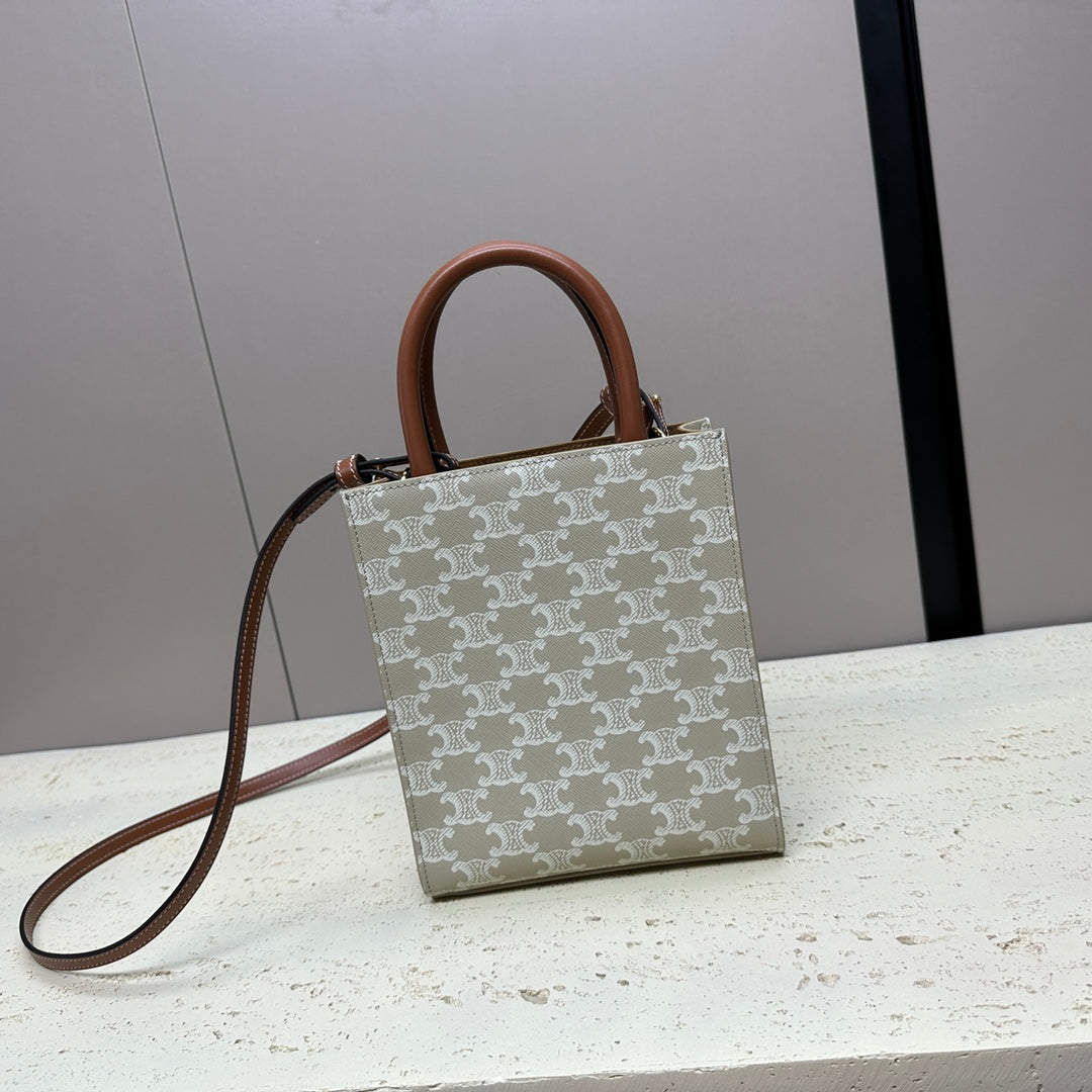 Celine Cabas Triomphe Handbag, 20X 17X 6CM