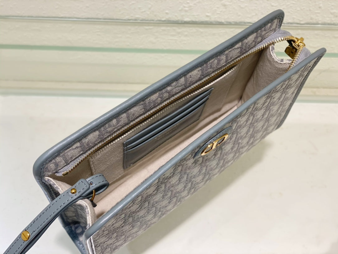 Dior Montaigne pouch Bag Grey 26×19.5×7cm