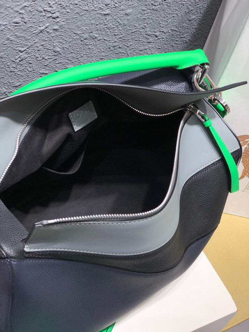 LOEWE Puzzle Edge Tote Bag Green, 35*17*24CM