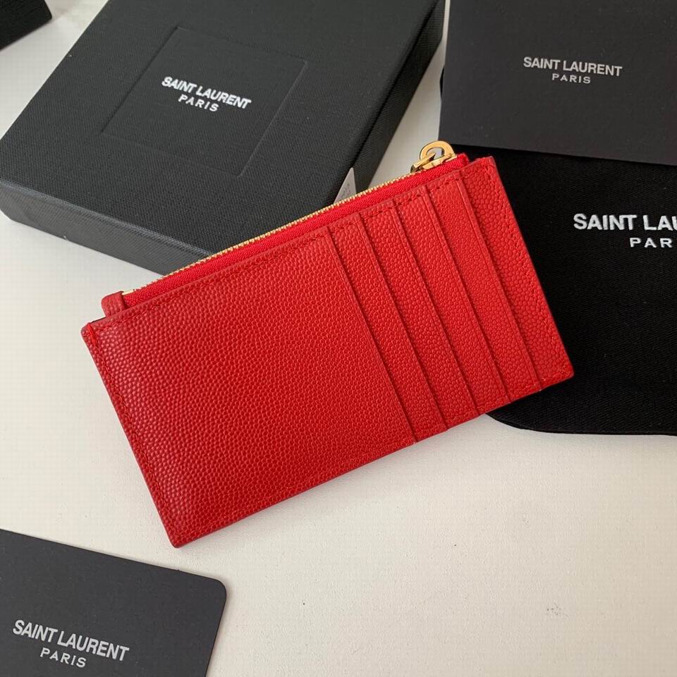 Y wallet red apricot SIZE:13x8CM 13