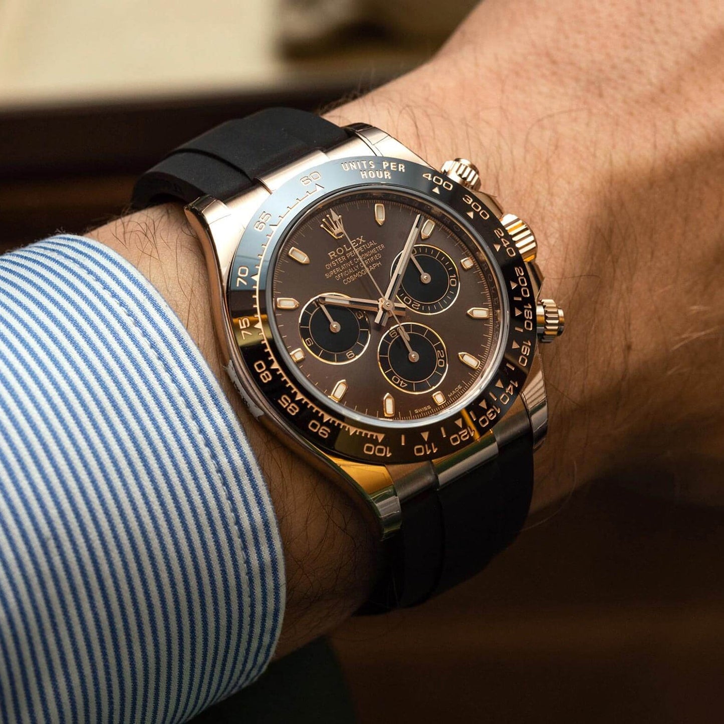 RLX Cosmograph Daytona Everose Gold Oysterflex M116515LN-0041