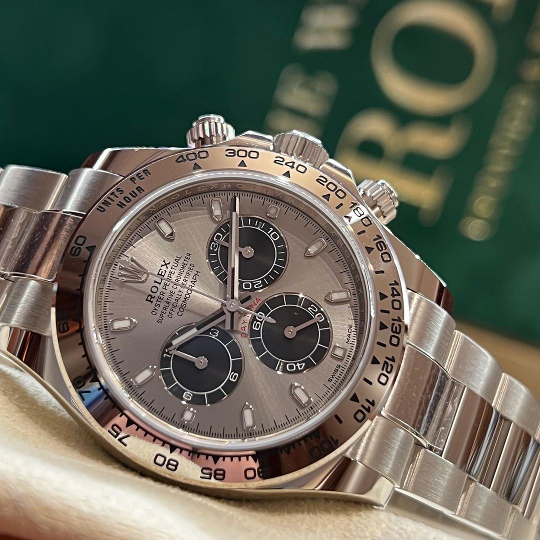 RLX White Gold Daytona 116509 Steel and Black