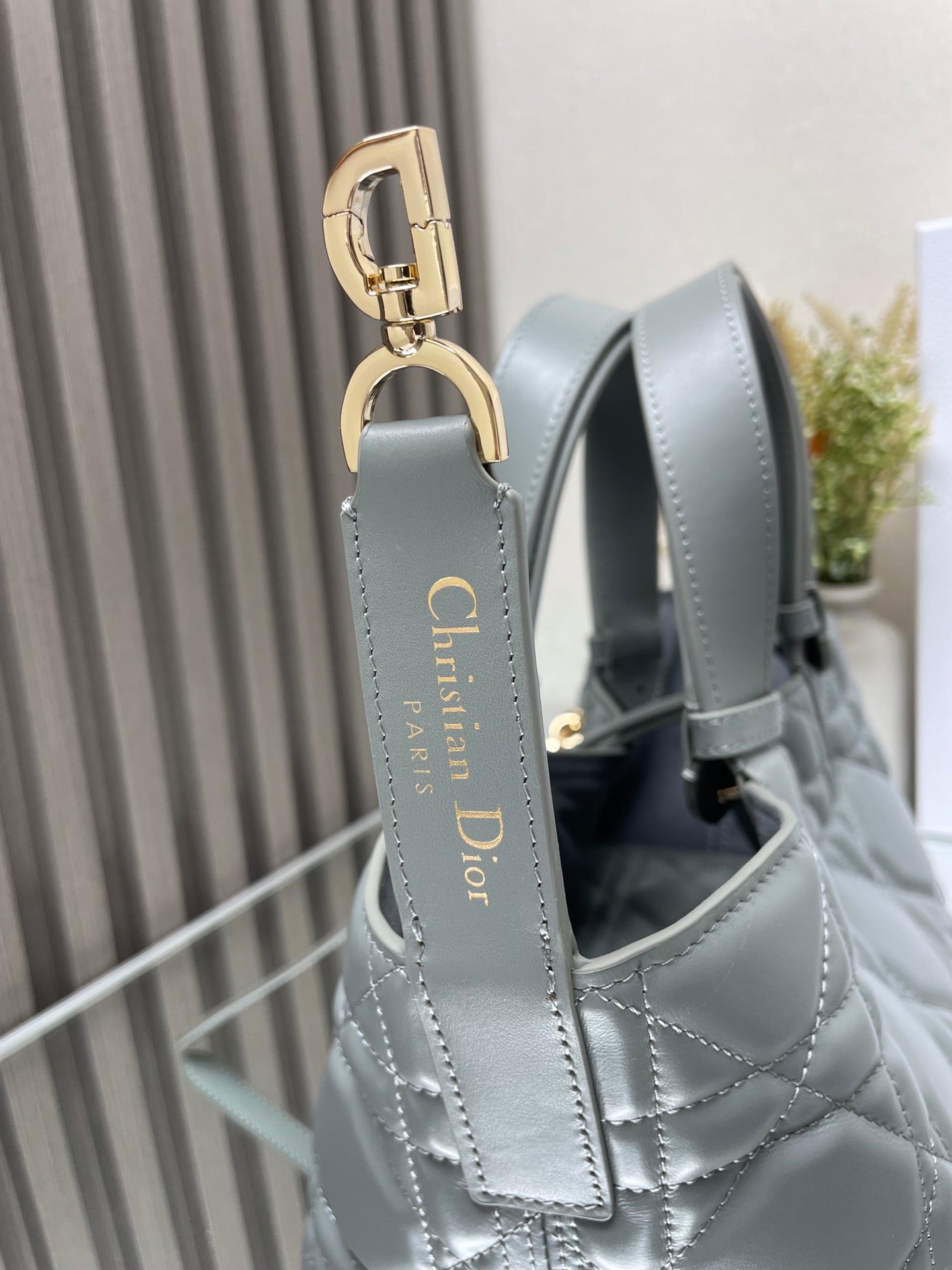 Dior Toujours Bag Small Grey 23x15x15cm