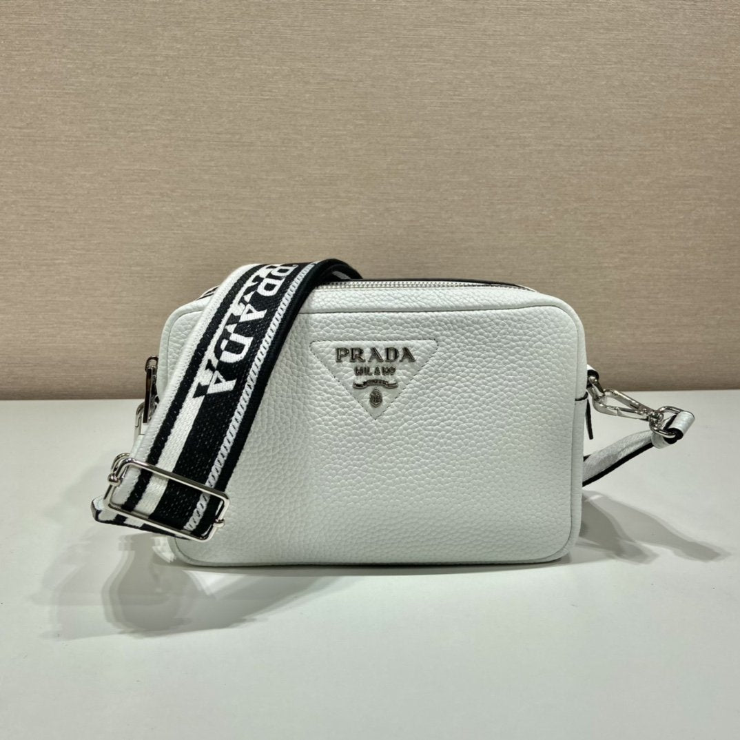 Pra Bag With Shoulder Strap White For Women, Women's Bags 8.6in/22cm 1BH082_2DKV_F0009_V_3OM