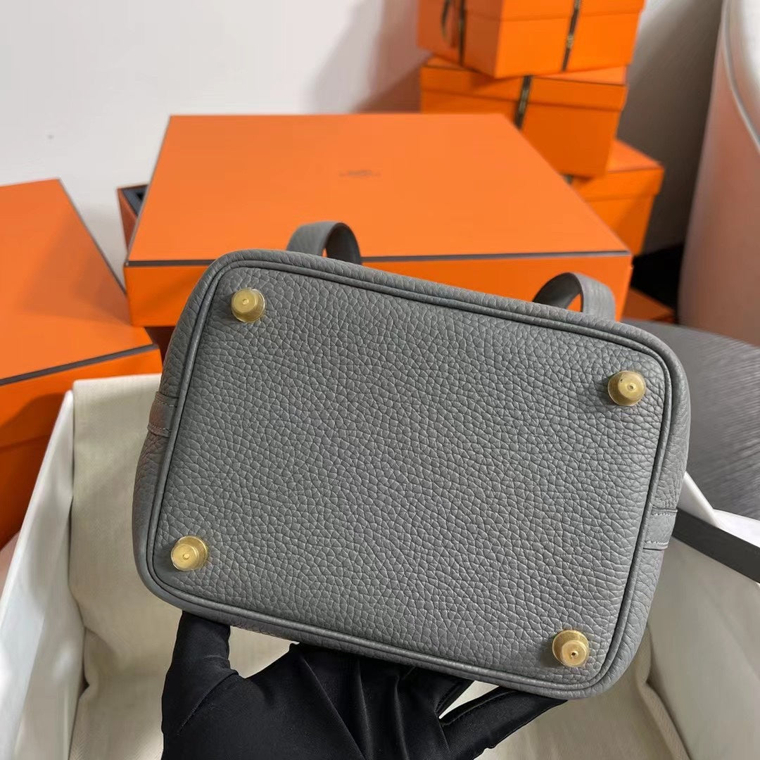 Hermes Picotin 18 Etoupe Authentic Bag 18cm