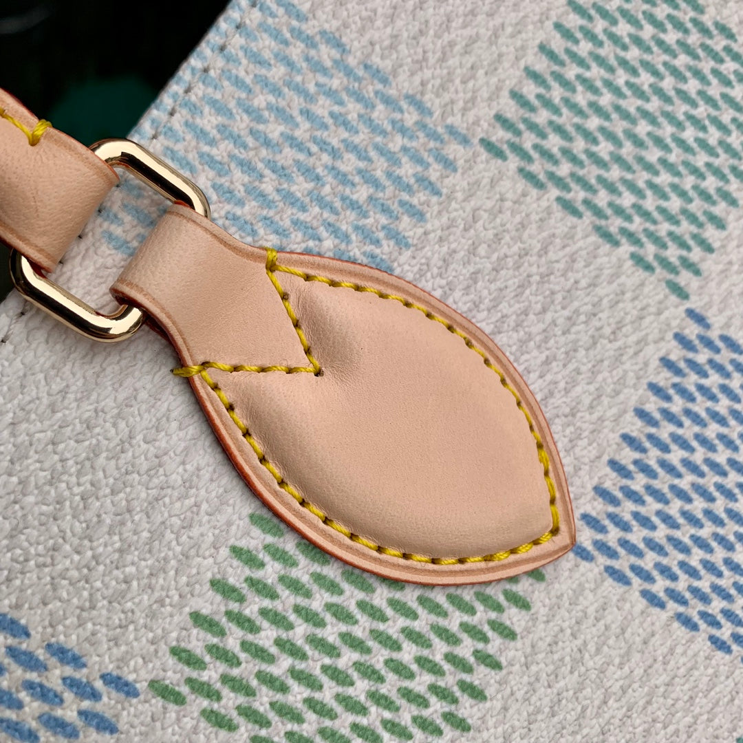 LV N40518 Louis Vuitton OnTheGo MM Tote Bag Blue