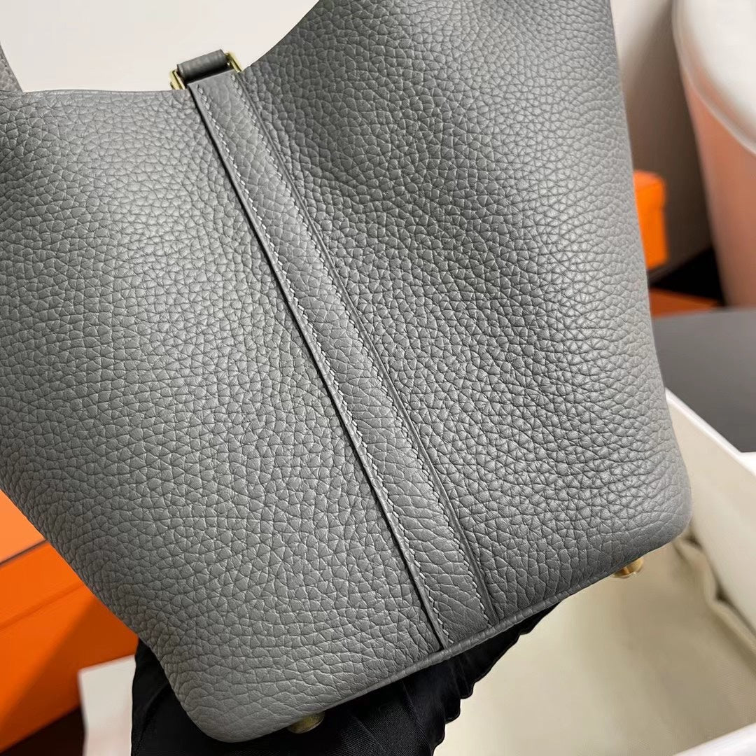 Hermes Picotin 18 Etoupe Authentic Bag 18cm