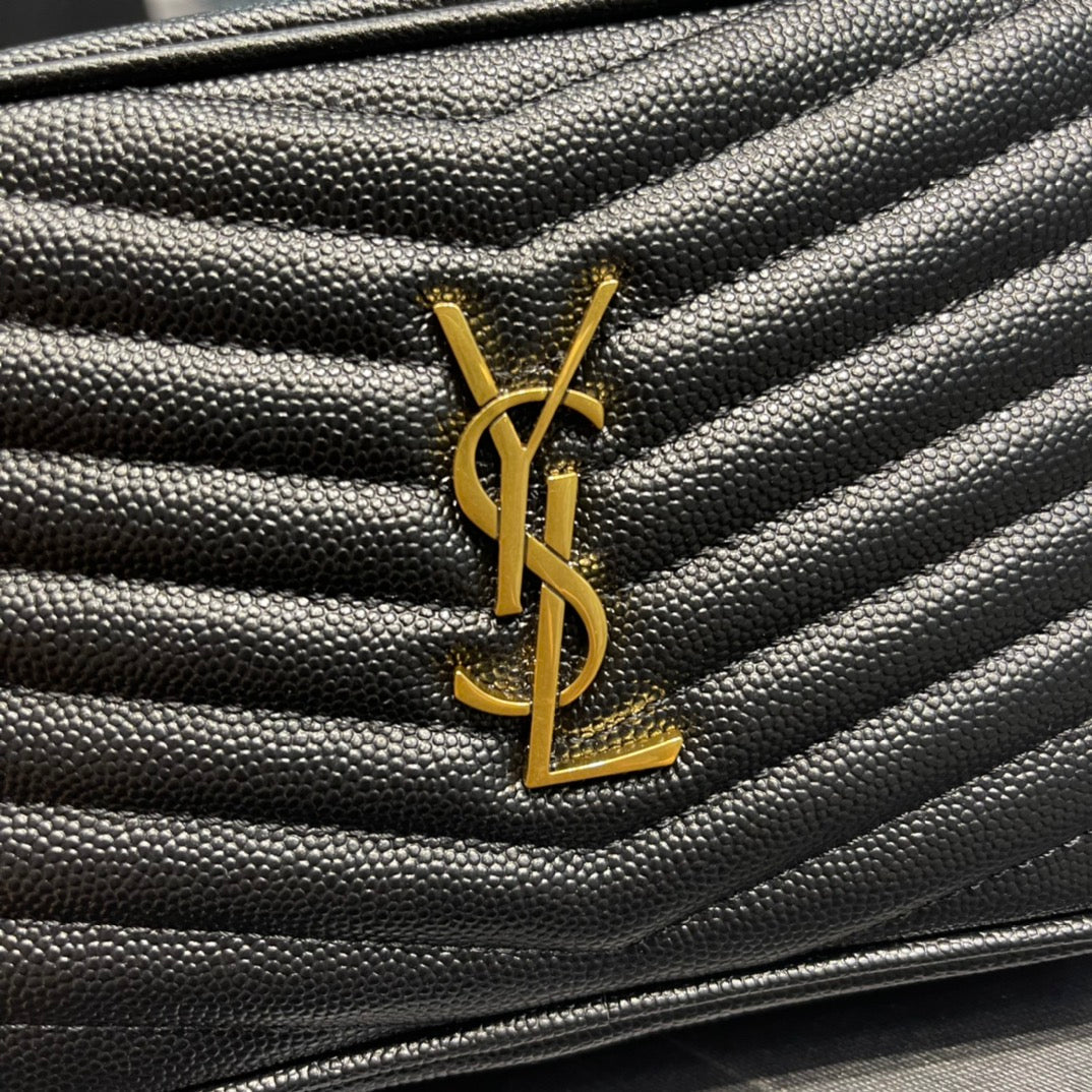 Y Lou Mini Bag In Quilted Grain De Poudre Embossed Leather