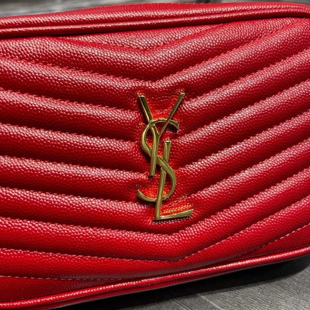 Y Lou Mini Bag In Quilted Grain De Poudre Embossed Leather