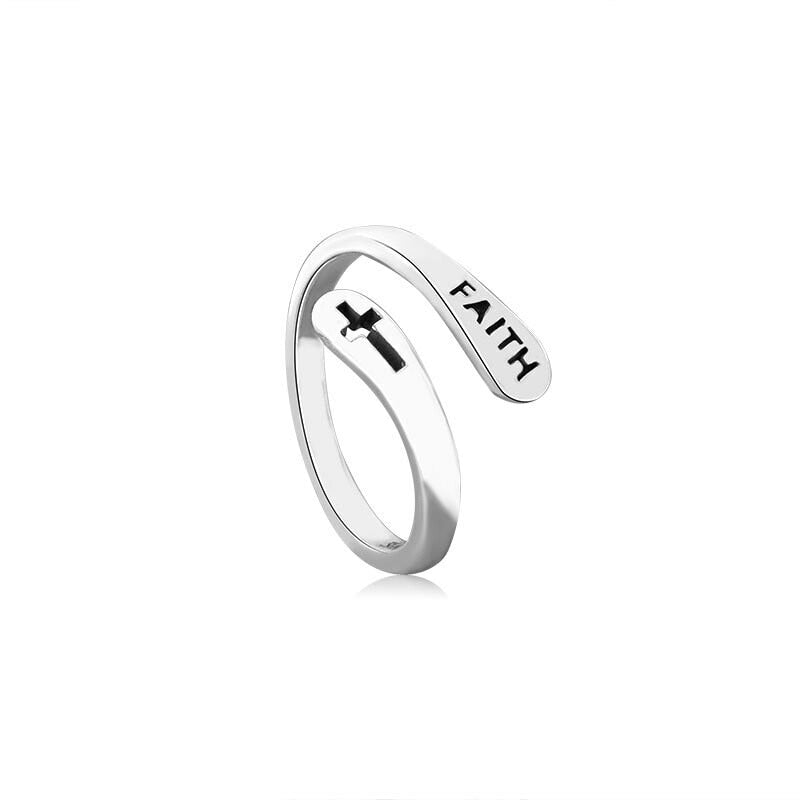 Bague de foi en argent sterling 925