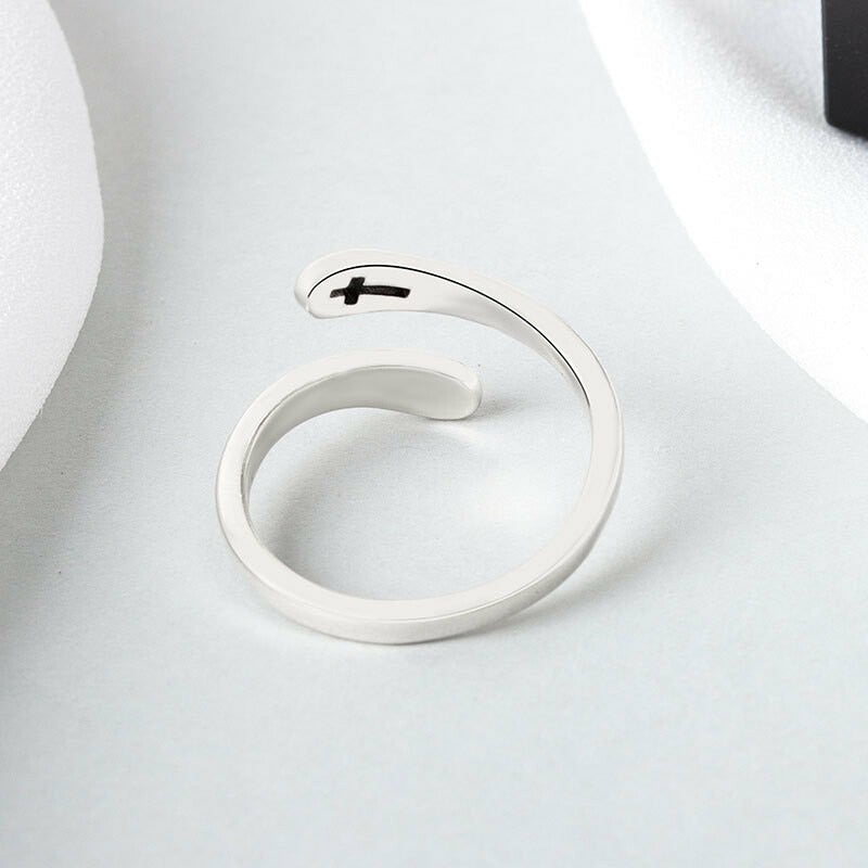 Bague de foi en argent sterling 925
