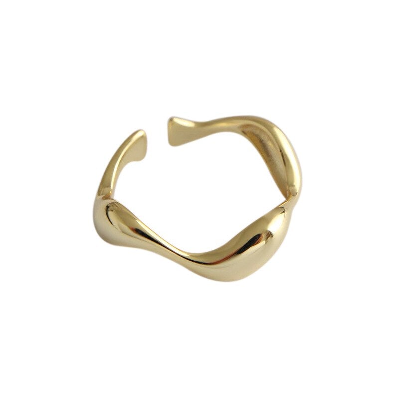 Bague vague en argent sterling 925