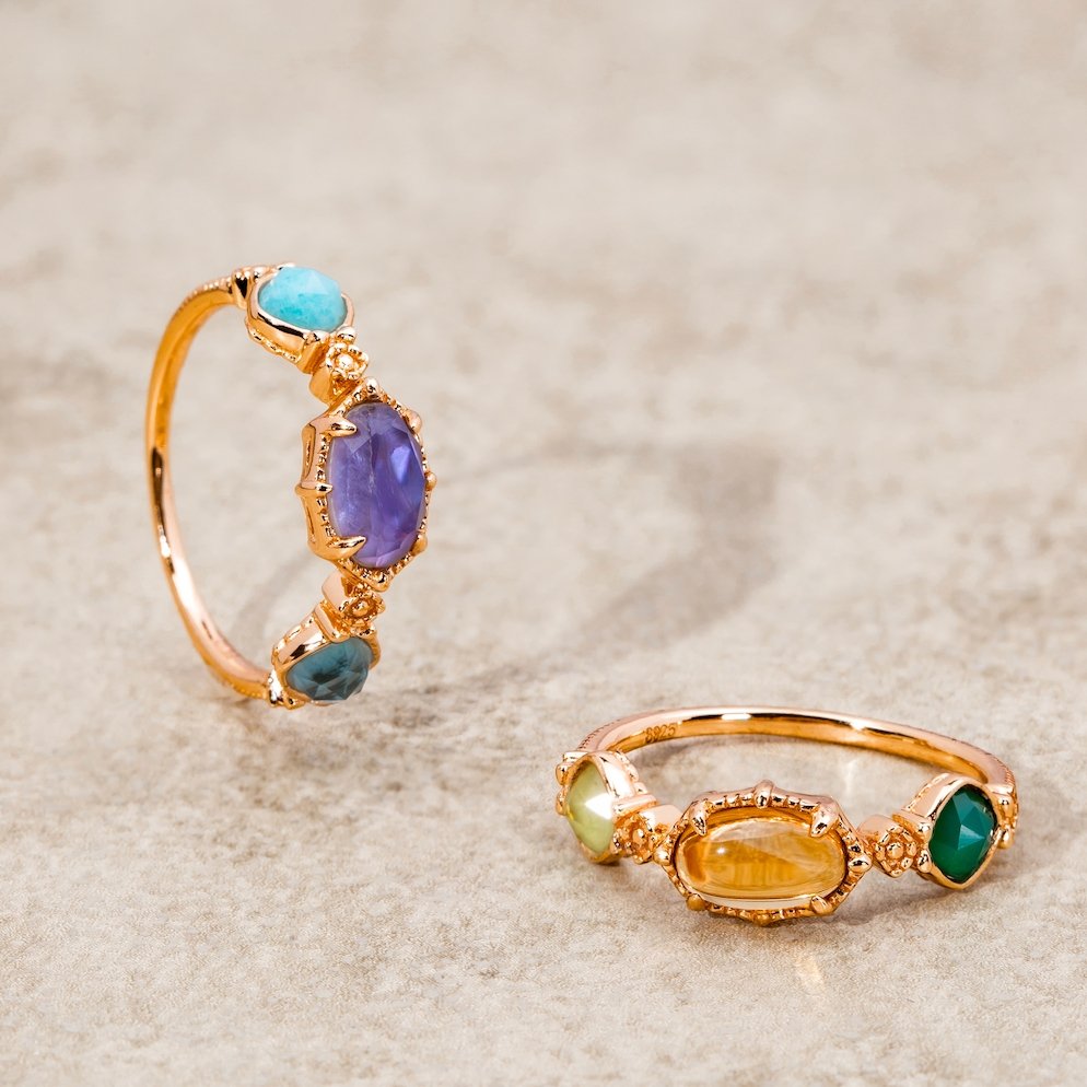 Anala Fire Agate Stone Ring