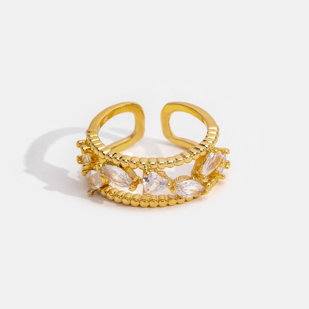 Bague Athena Crystal Layered