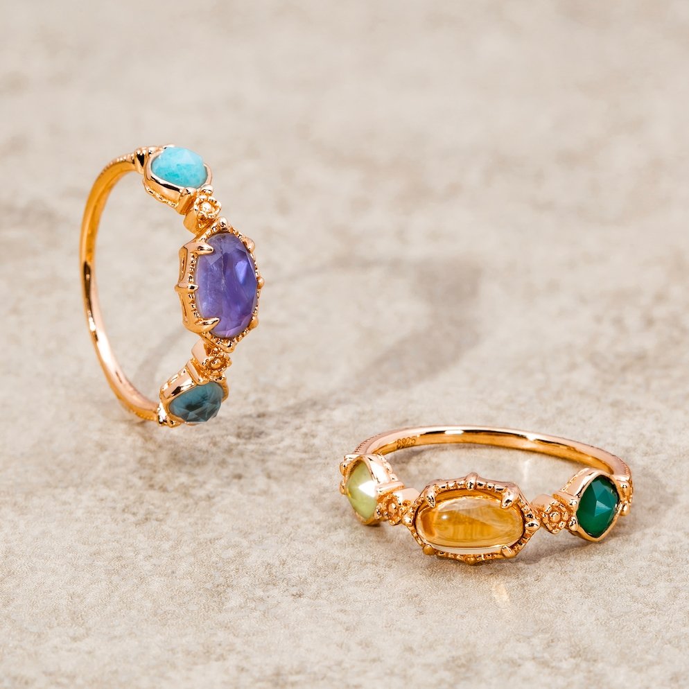 Aurelia Natural Agate Ring