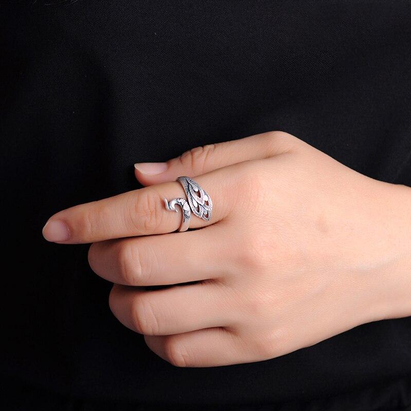 Balmora 990 Pure Silver Phoenix Ring