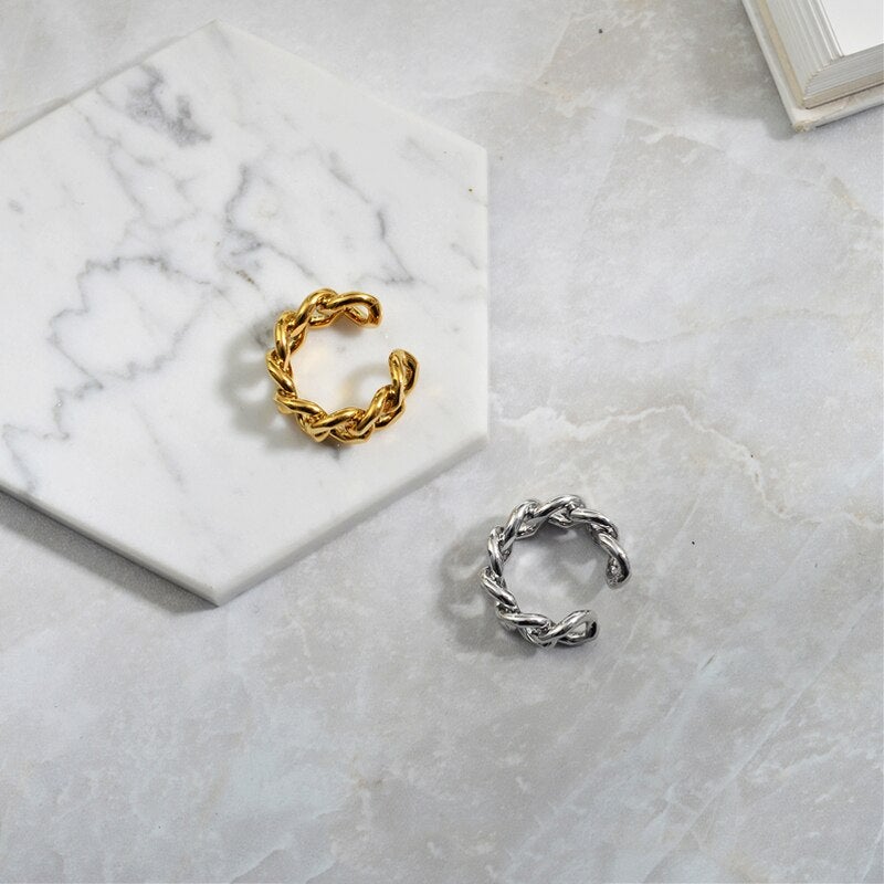 Classic 925 Sterling Silver Chain Ring