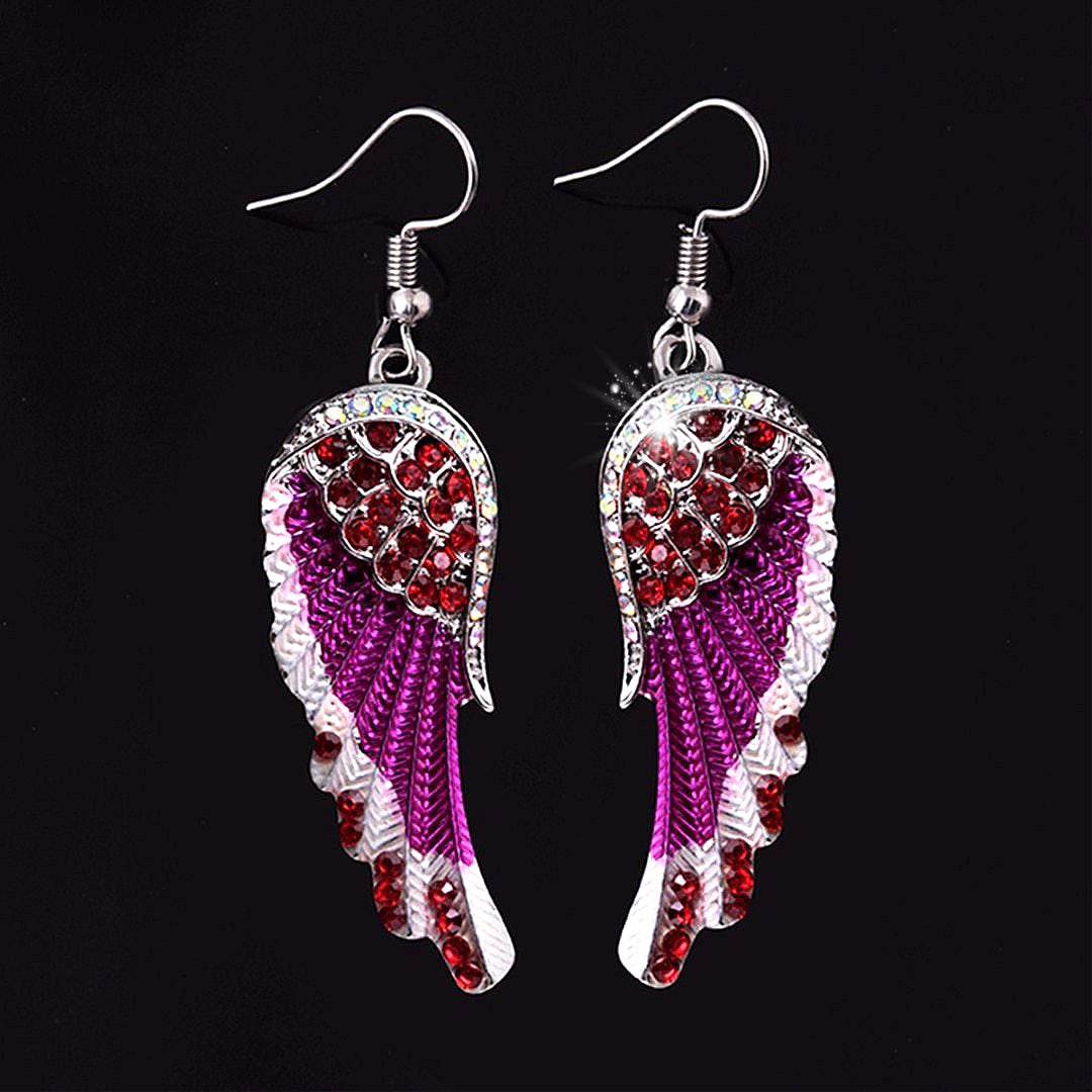 Crystal Angel Wing Earrings