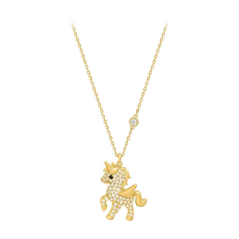 Collier Licorne Cristal