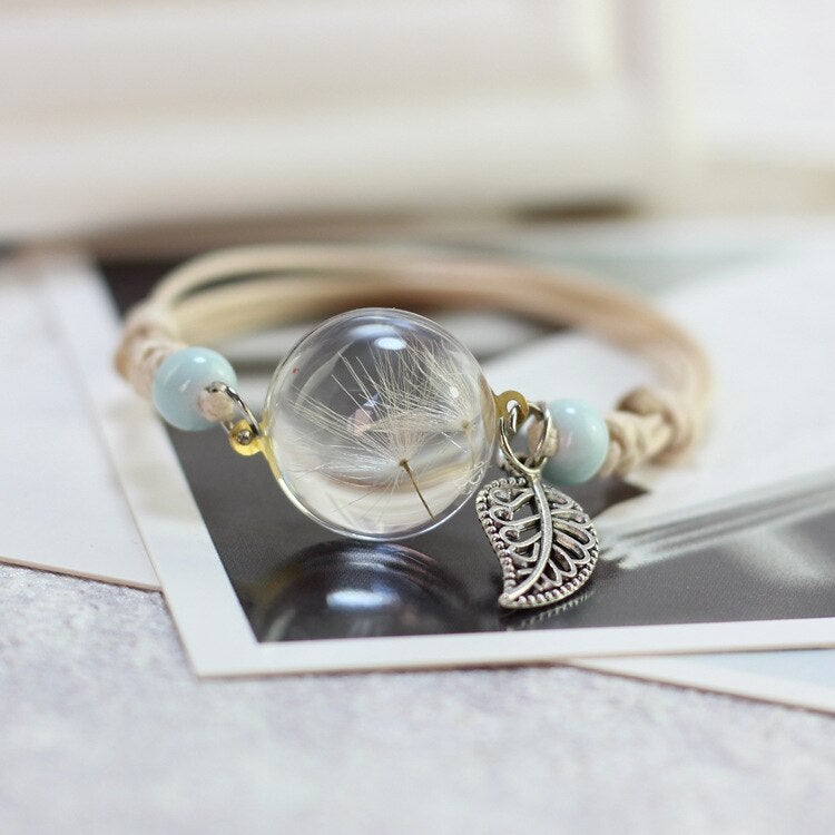 'Forever Blooming' Glass Bracelet