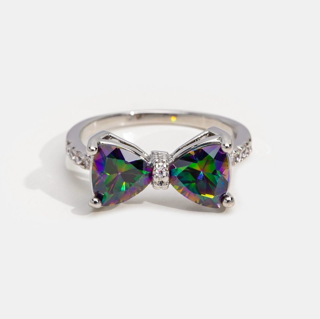 Forget Me Not Bow Ring