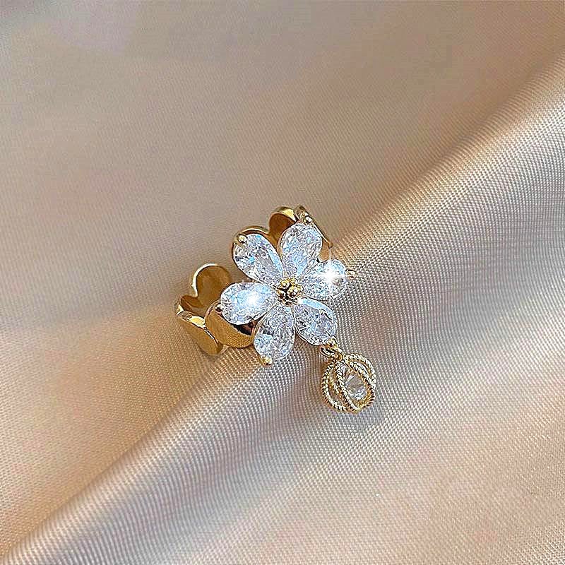 Bague Fleur Or & Cristal