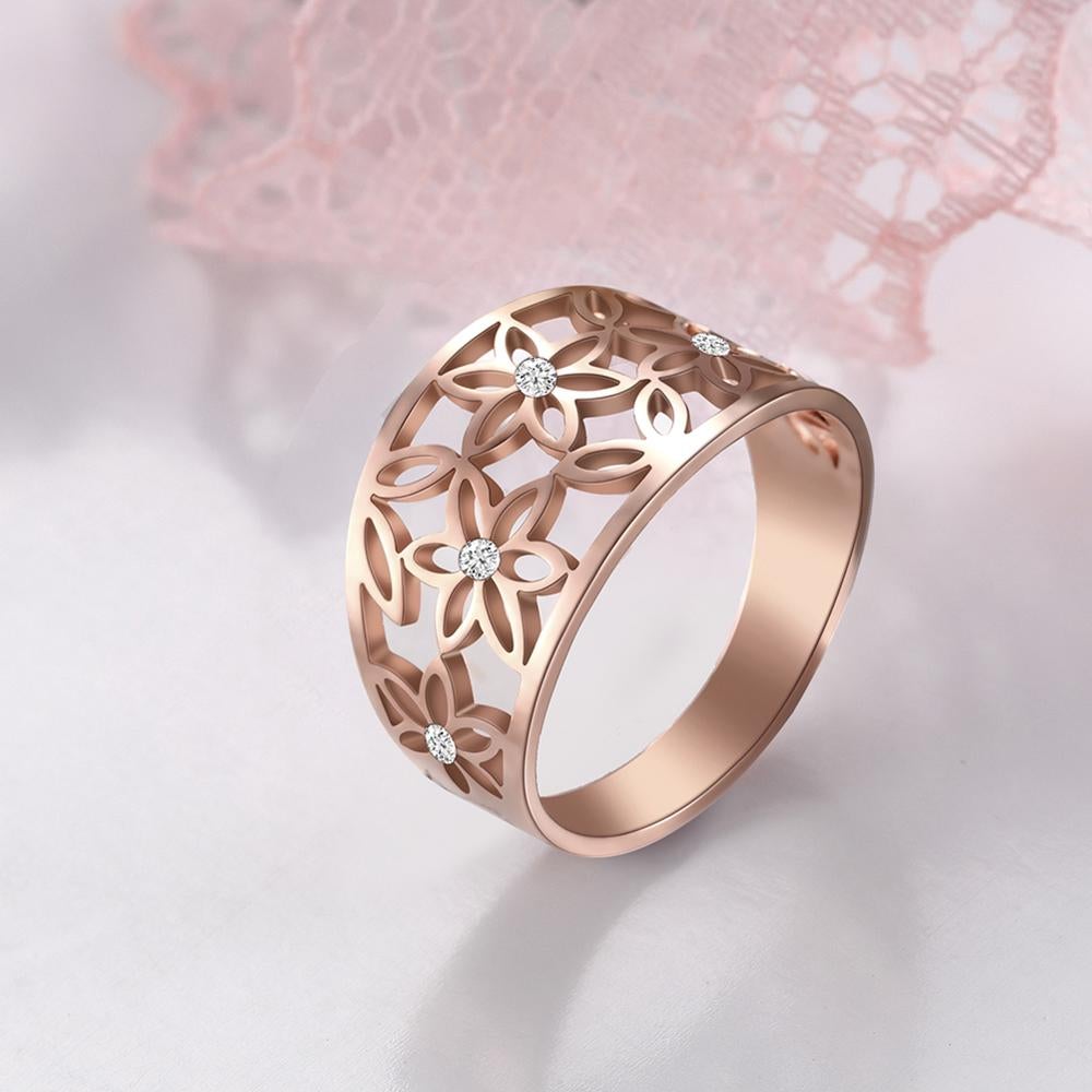 Creux Fleur & Cristal Anneau