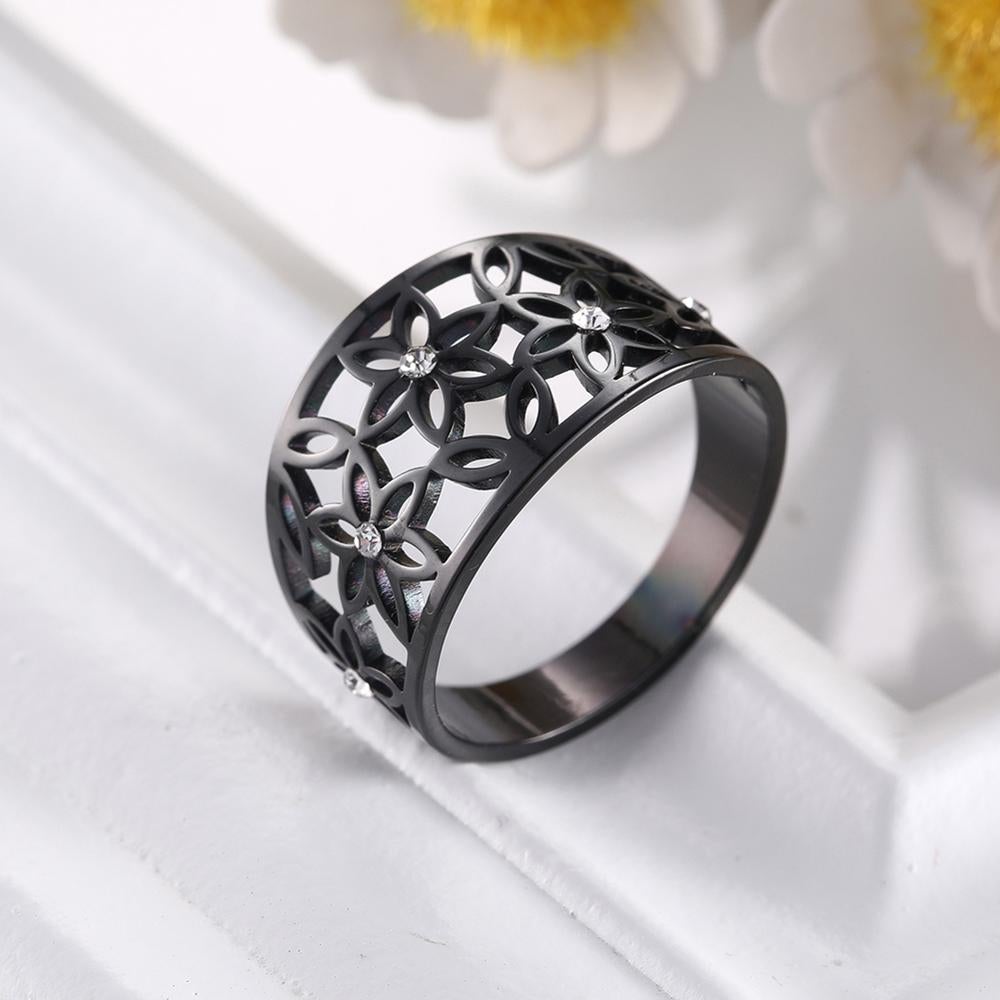 Creux Fleur & Cristal Anneau