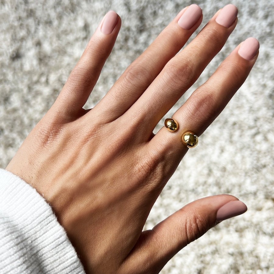 Bague Boule Or & Argent Pia