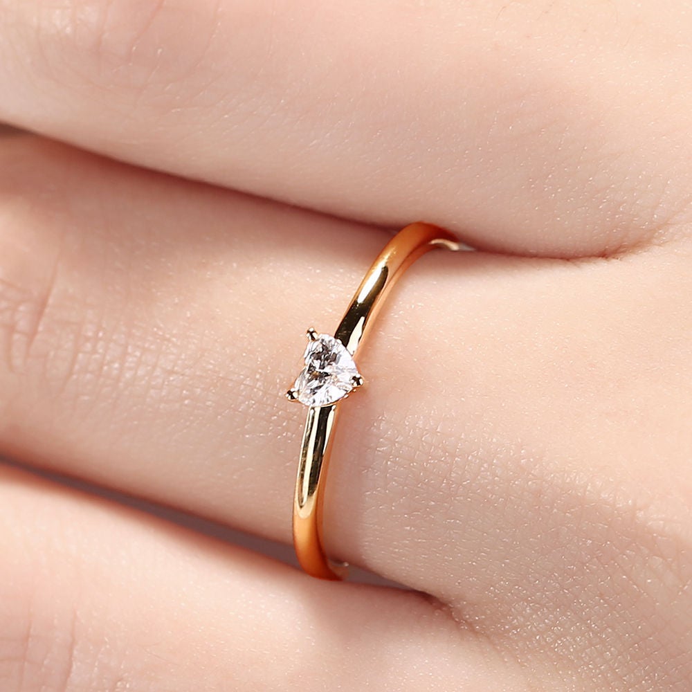 'Small Love' Crystal Heart Ring