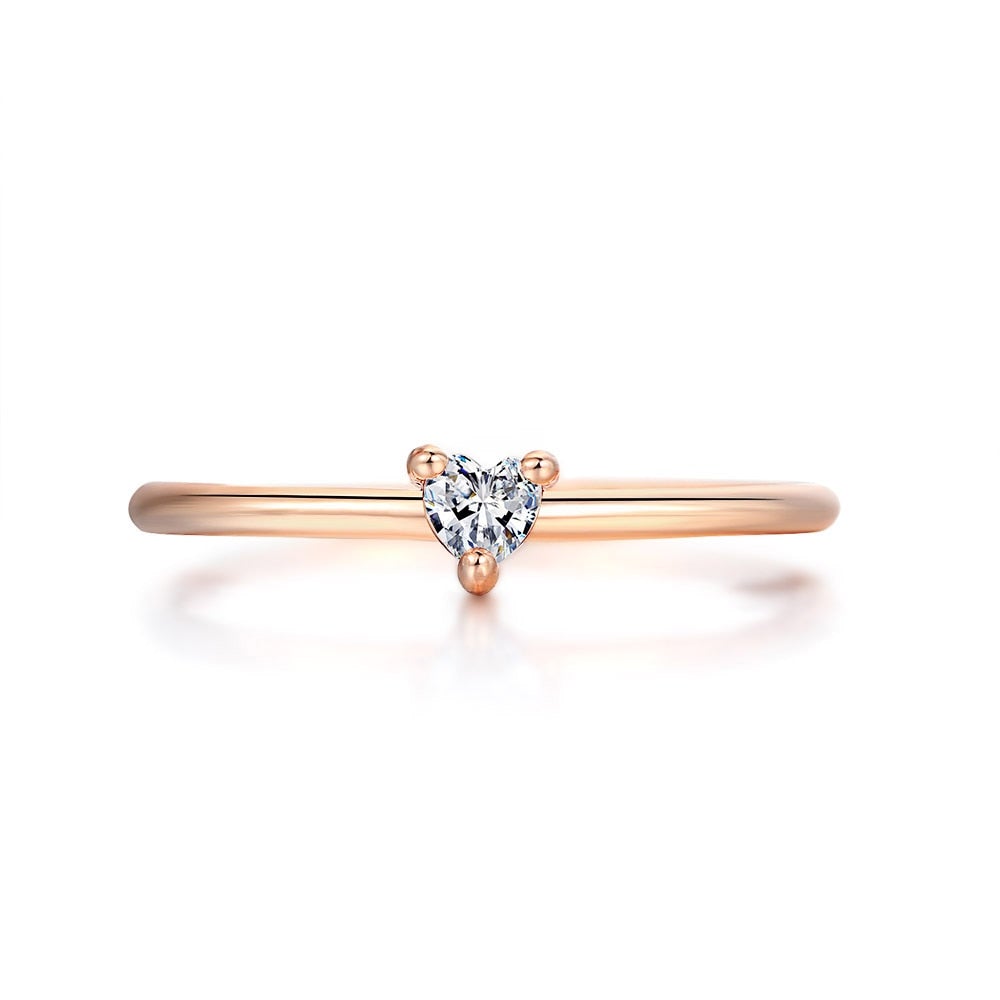 'Small Love' Crystal Heart Ring