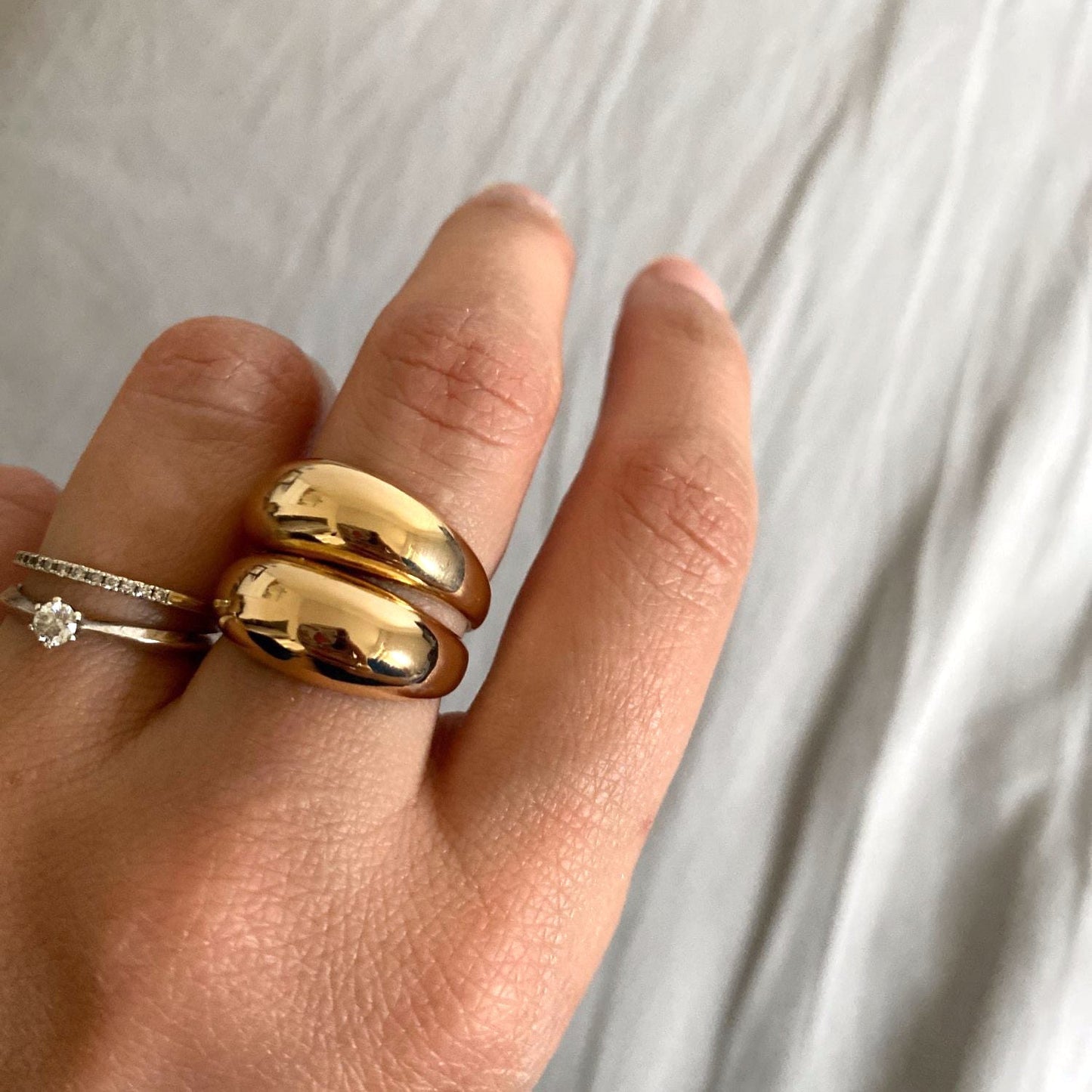 Bagues en or et en argent 'Stack It'