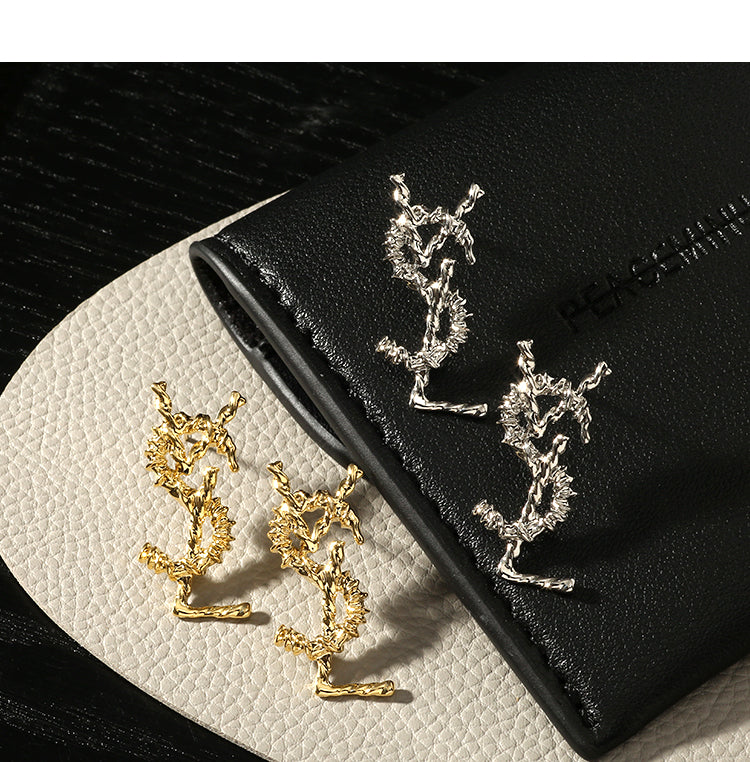 French retro YS earrings