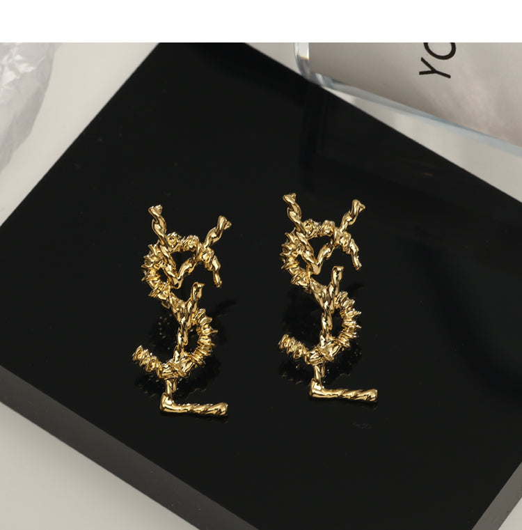 French retro YS earrings