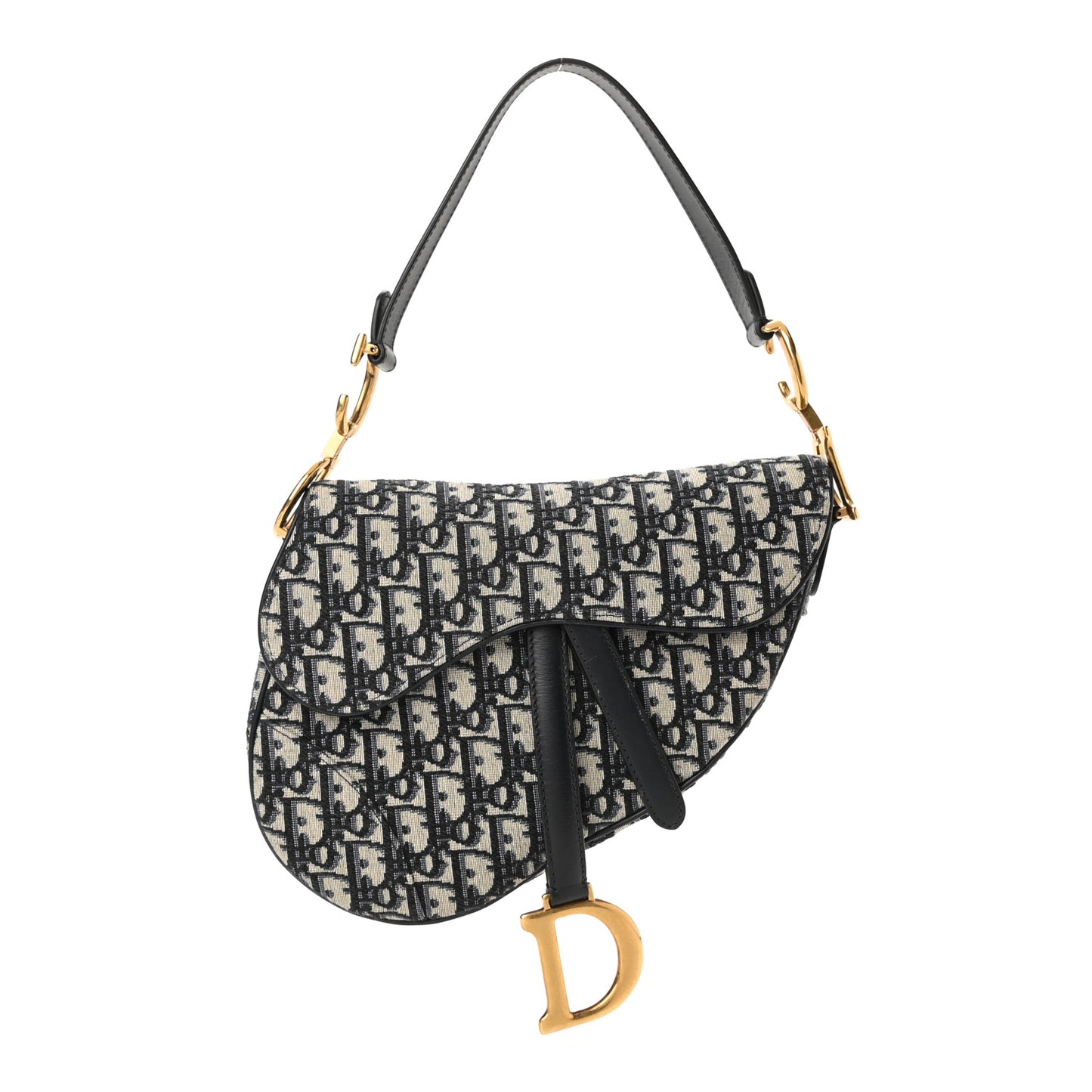 CHRISTIAN D Oblique Saddle Bag Blue