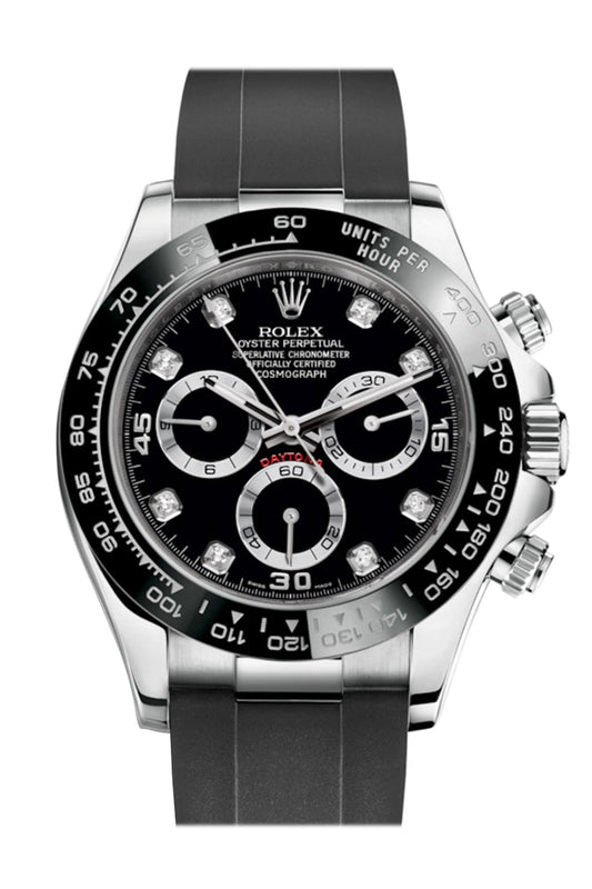 RLX Cosmograph Daytona Black Dial Oysterflex Strap Mens Watch 116519LN 116519