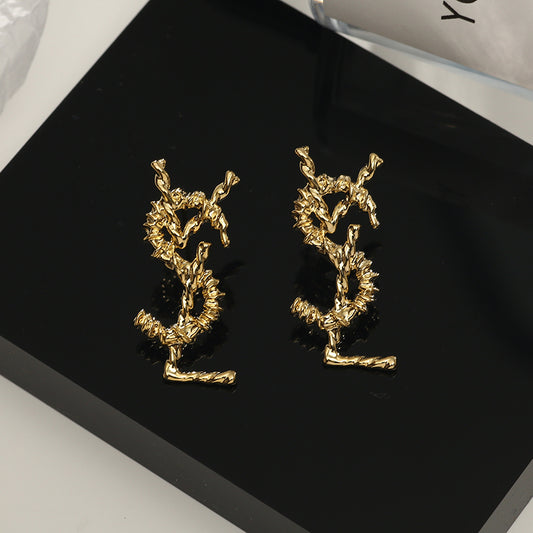 French retro YS earrings