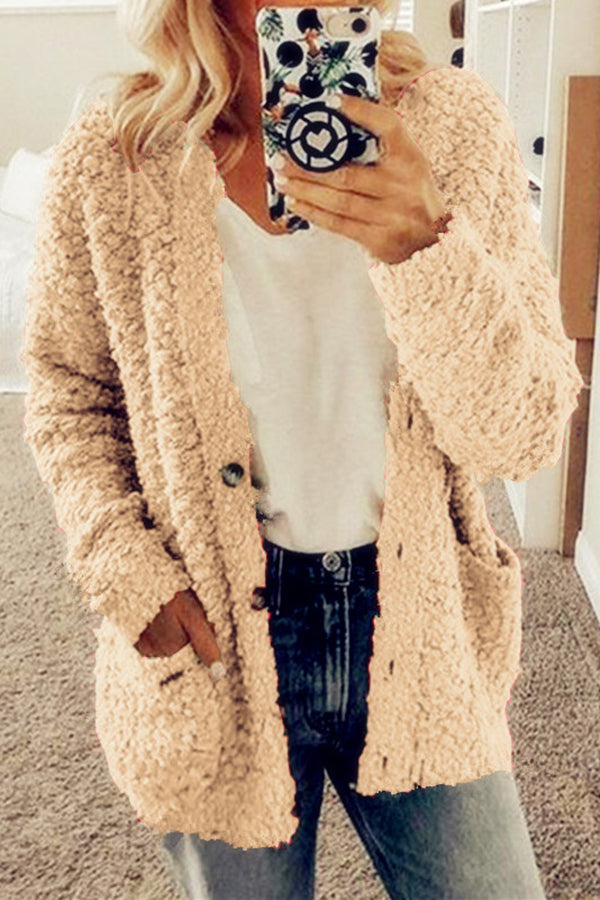 Campatillas Cardigan décontracté boutonné avec poche avant