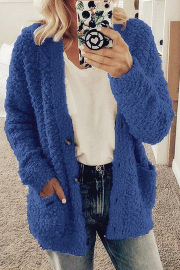 Campatillas Cardigan décontracté boutonné avec poche avant