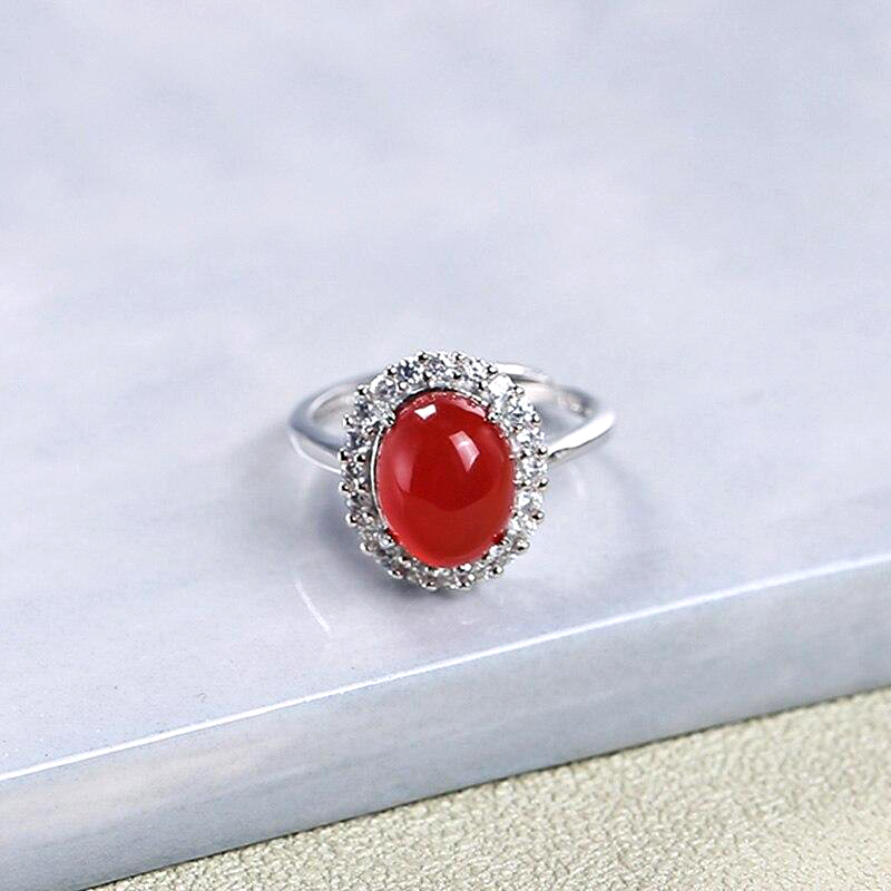 Oval Agate Stone Ring